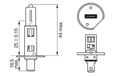 ΛΑΜΠΑ 24V H1 70w BOSCH 1987302860