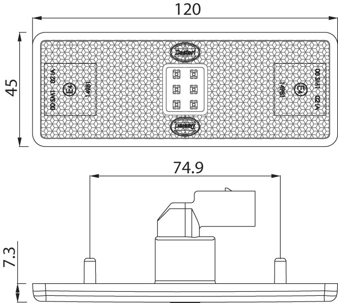 DASTERI ΦΑΝΟΣ ΟΓΚΟΥ LED 535-0.05