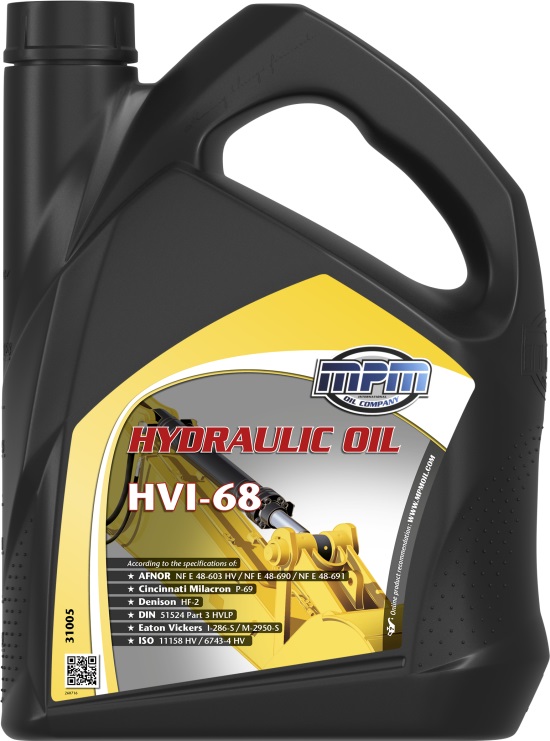 MPM ΥΔΡΑΥΛΙΚΟΥ HVI 68 5 ltr AFNOR NF E 48-603HV/NF E 48-691 MPM