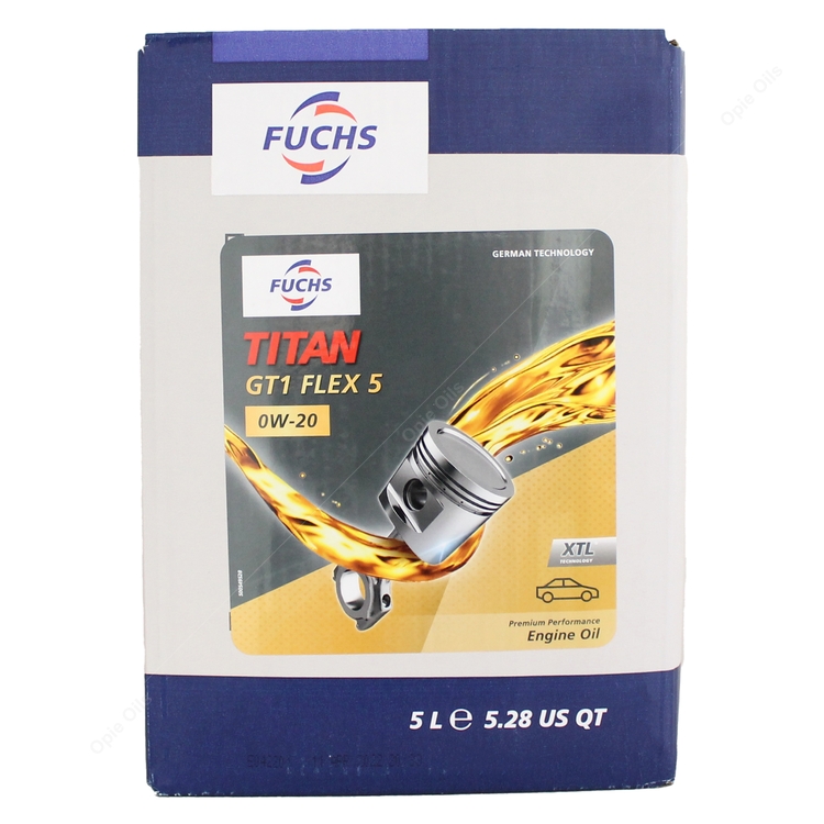 FUCHS TITAN GT1 FLEX 5 SAE 0W20 1LIT (ACEA C5,C6,A1,B1-MB229.71,MB229.72-API SP/RC-)