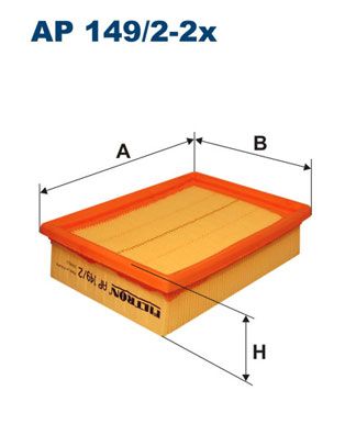 ΦΙΛΤΡΟ ΑΕΡΑ AP149/2-2X (C1955/2X) VW GROUP POLO 1.4 99->CORDOBA 1.4