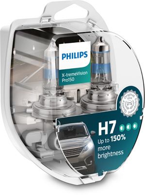 ΛΑΜΠΑ 12V H7 55w PHILIPS (2TEM) X-tremeVision +150% 12972XVPS2