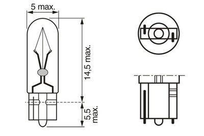 ΛΑΜΠΑ 24V ΑΚΑΛΥΚΗ 1,2W ΨΕΙΡΑ ΜΙΚΡΗ 1987302873