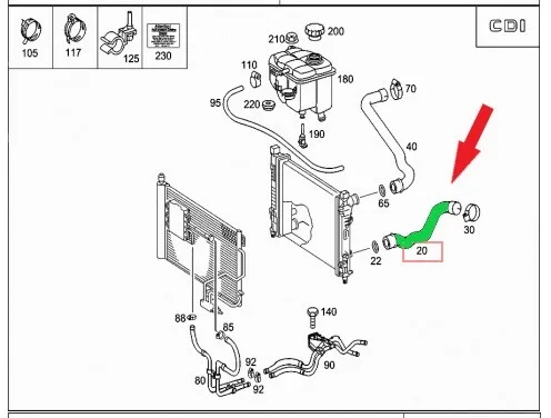 ΚΟΛΛΑΡΟ ΨΥΓΕΙΟΥ ΑΝΩ-ΚΑΤΩ 0195010025 M/S 2035012982 w203
