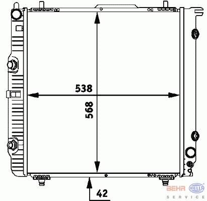 ΨΥΓΕΙΟ ΝΕΡΟΥ ΜΒ G-CLASS 03038202 (4635001200) 568x538x42