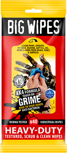 BIG WIPES 40τεμ ΕΠΑΓΓΕΛΜΑΤΙΚΑ ΜΑΝΤΗΛΑΚΙΑ HEAVY DUTY