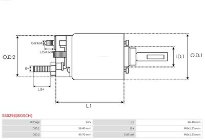 ΜΠΟΥΤΟΝ ΜΙΖΑΣ Μ/S 290GD 24V (BOSCH 0331303113)