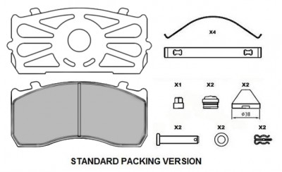 ΤΑΚΑΚΙΑ ΦΡΕΝΩΝ M/S ATEGO PAS623 CV104 (0084206620) ΜΑΥΡΑ