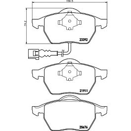 ΤΑΚΑΚΙΑ ΦΡΕΝΩΝ ΕΜΠΡ. WDP361 (390.41)  VW GROUP