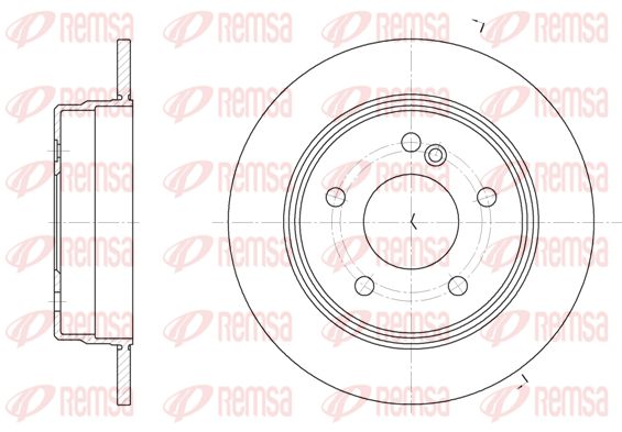 ΔΙΣΚΟΠΛΑΚΕΣ ΠΙΣΩ M/S W202 ΑΠΛΕΣ 6193.00 258*53.5*9 5trypes   2024230012