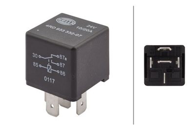 ΡΕΛΕ 24V 5ΦΙΣ 20Α (87-87a ΚΕΝΤΡΟ)