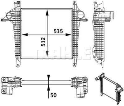 ΨΥΓΕΙΟ INTERCOOLER CI136000P MAN TGL I – TGL II 81.06130-0228
