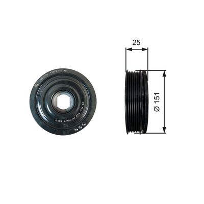 ΤΡΟΧΑΛΙΑ ΣΤΡΟΦΑΛΟΥ TVD1110 OPEL VIVARO -NISSAN