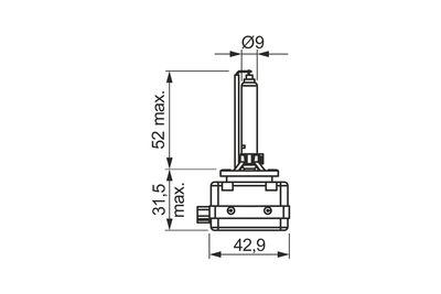 BOSCH ΛΑΜΠΑ 85V XENON D3S 35W 1987302853 (PK32d-5)