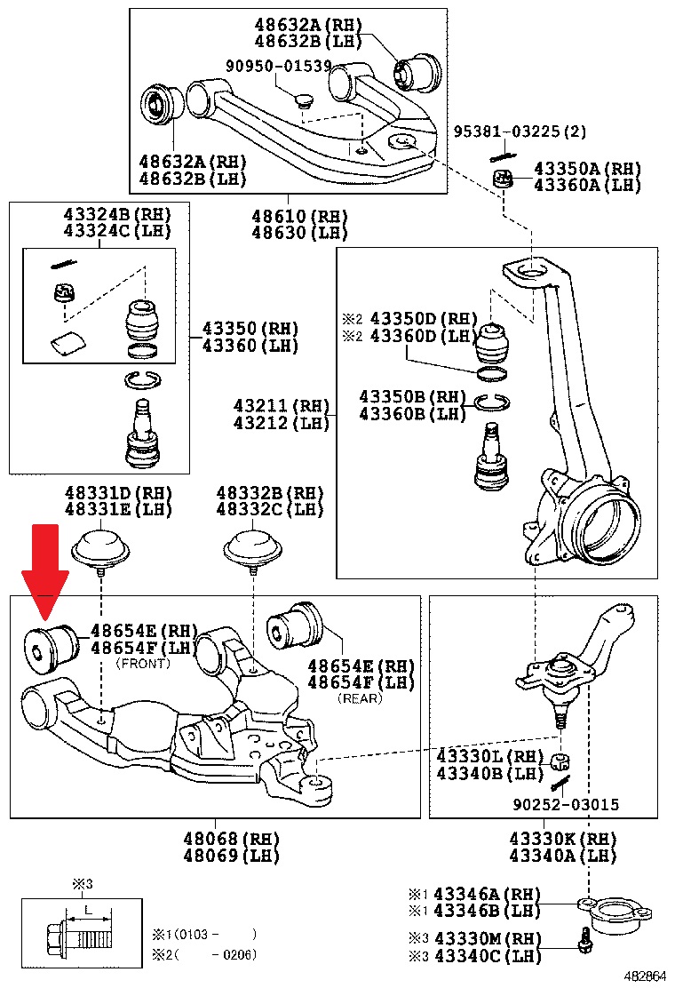 ΣΥΝΕΜΠΛΟΚ ΨΑΛΙΔΙΟΥ ΕΜΠΡΩΣΤΙΟ ΚΑΤΩ ΤΟΥΟΤΑ 4RUNNER ADT38053 (ΤΡΥΠΑ 19mm)