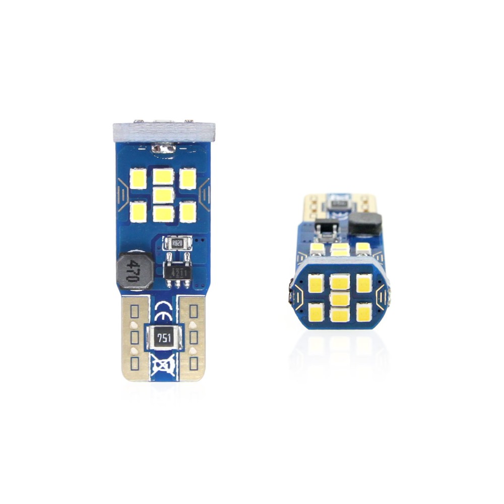 AMIO ΛΑΜΠΑ LED T10 W5W 12/24V LED 21xSMD ULTRABRIGHT 2016 CAN-BUS ΛΕΥΚΟ 2ΤΕΜ.